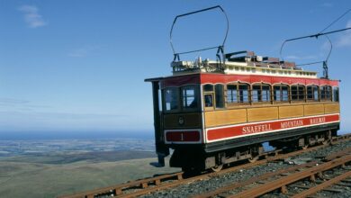 Vintage journey on the UK's only electric mountain railway